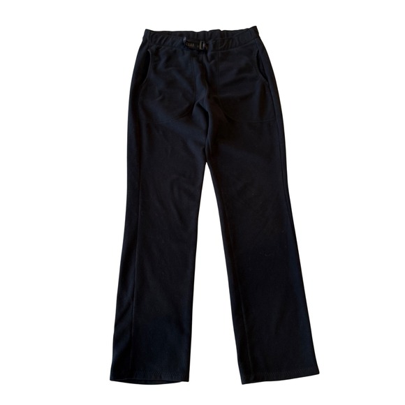 Melanzana Belted Fleece Pants Mens Medium Tall Black Made In Colorado - Picture 1 of 8